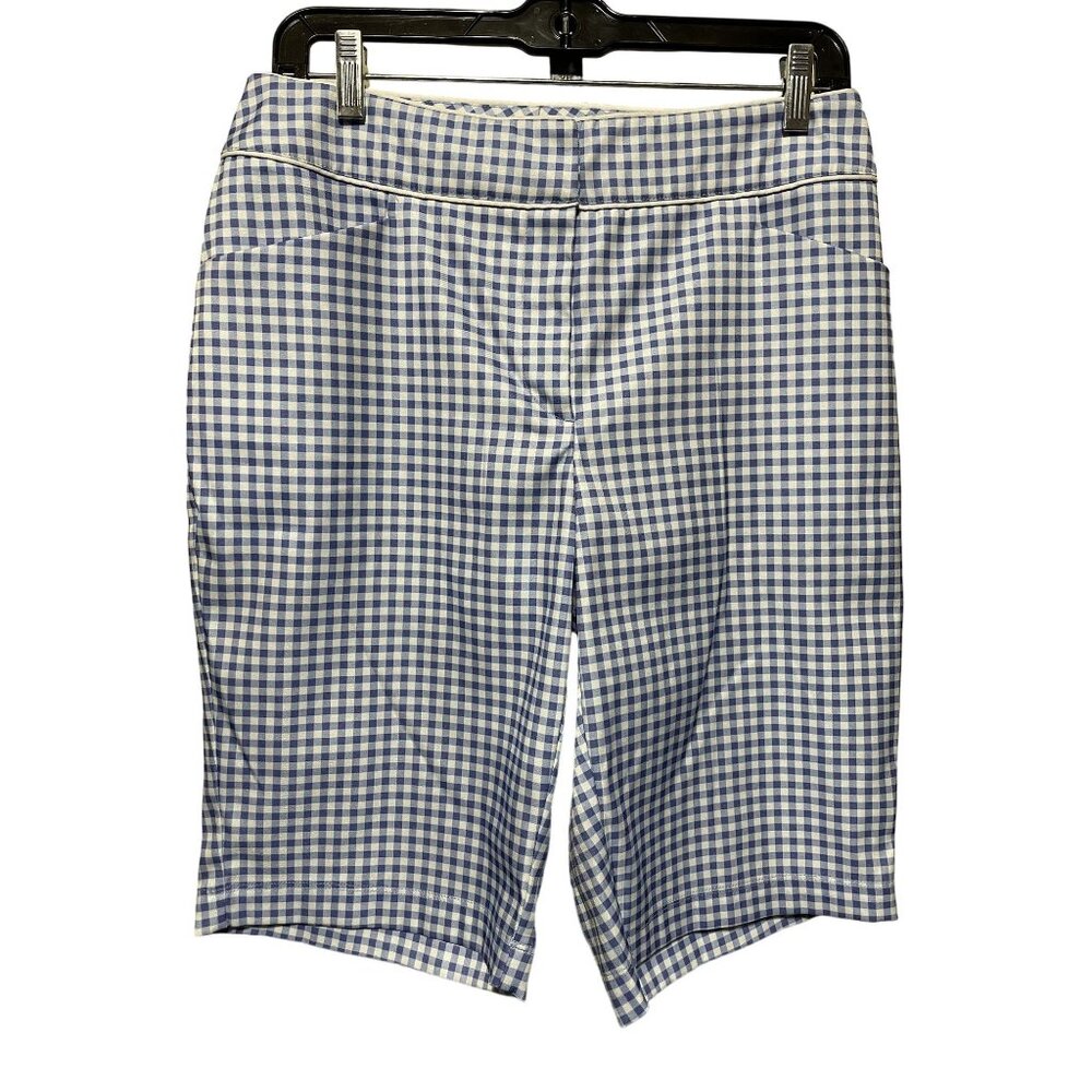 Tail White Label White Blue Checkered Bermunda‎ Shorts